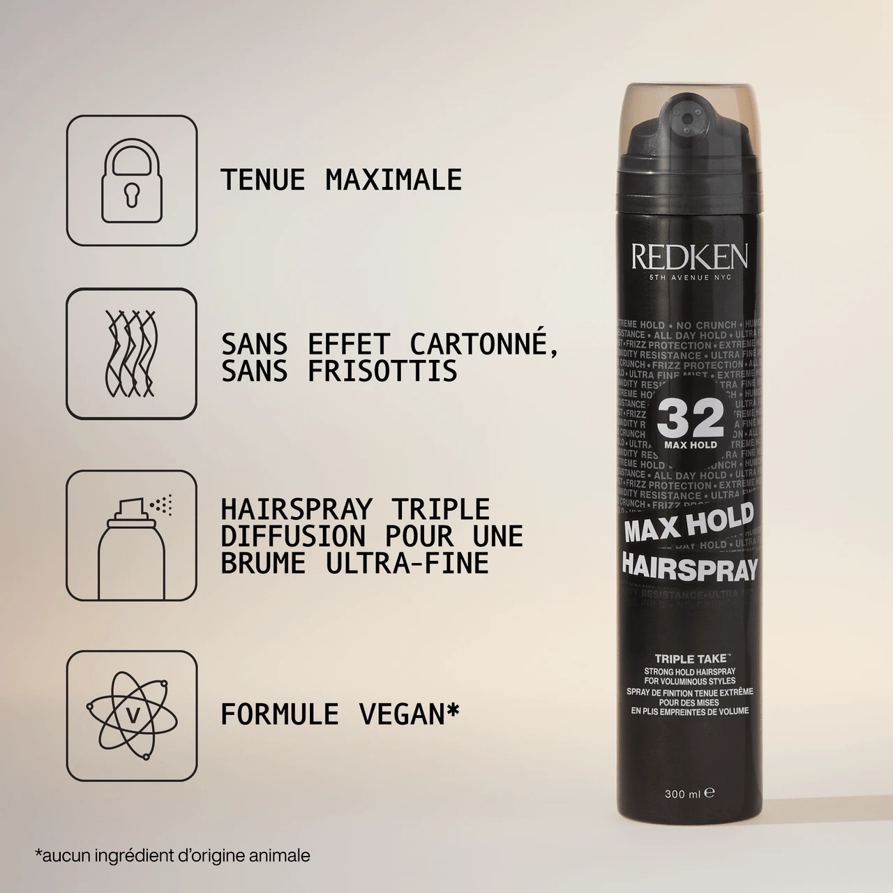 Max Hold Hairspray 32 Redken 300ml Max Hold Hairspray 32 Redken 300ml -Magasin De Produits Capillaires 3474637125578 1 06696.1694768873