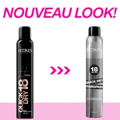 Quick Dry 18 Redken 400ml -Magasin De Produits Capillaires Spray Se chage Rapide Quick Dry Redken Styling New look 51960.1694768489